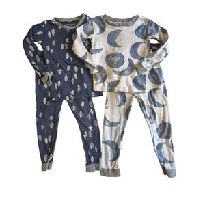 5T Burt's Bees Two-Pack Moon & Leaf Pajama Sets